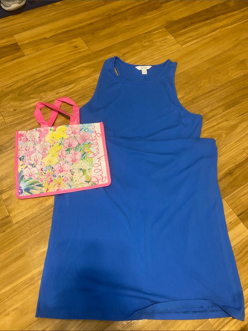 Gorgeous Lilly Pulitzer Sleeveless Royal Blue Maxi Dress; size XL - Picture 5 of 7